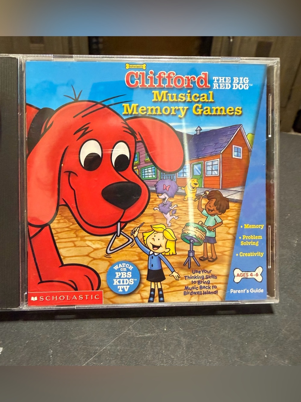 Clifford the big red dog musical memory games Scholastic PC game